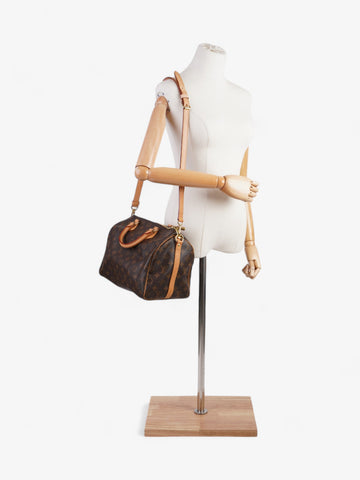 Louis Vuitton Speedy Bandouliere Monogram Coated Canvas 30
