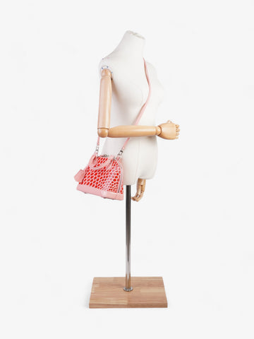 Louis Vuitton Alma Jungle Edition Pink / Red / Monogram Vernis Vernis Leather BB