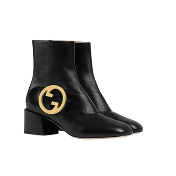 EC BLONDIE WOMEN'S ANKLE BOOT LEATHER BLACK 700016C9D001000