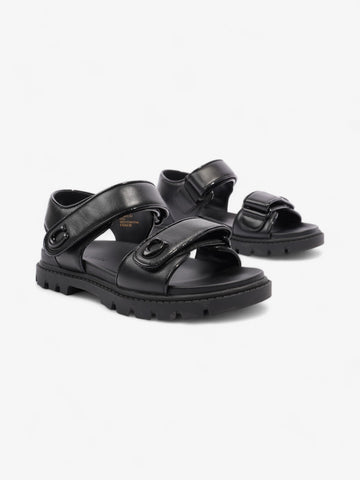 Coach Brynn Sandals Black Leather EU 36.5 UK 3.5