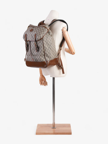 Gucci Backpack with Interlocking G EC Supreme / Brown Coated Canvas
