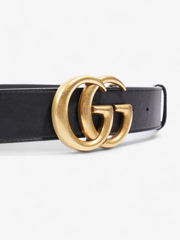 Gucci EC Marmont Belt Black Leather 95cm 38mm