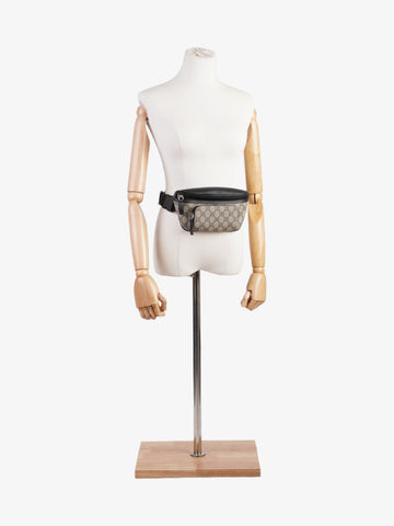 Gucci Eden Belt Bag EC Supreme / Black Coated Canvas