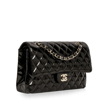 Chanel Classic Flap Bag - Medium - Patent Black
