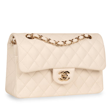 Chanel Classic Flap Bag - Small White Caviar