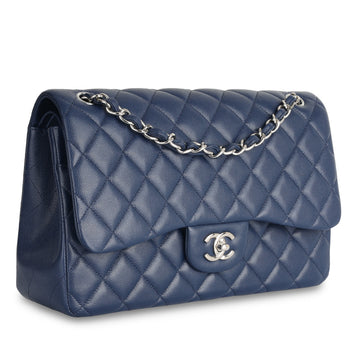 Chanel Jumbo Classic Flap Bag - Navy