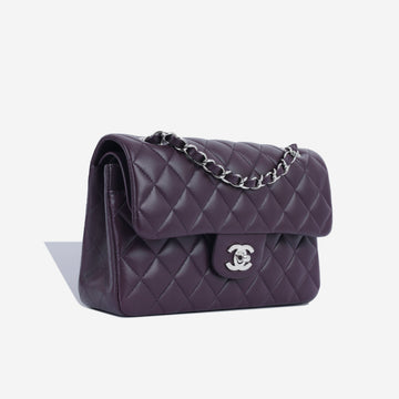 Chanel Small Classic Flap Bag - Aubergine