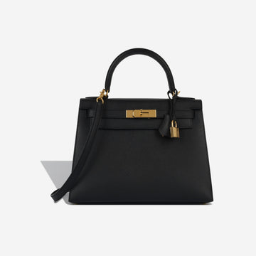 Kelly 28 - Noir Epsom