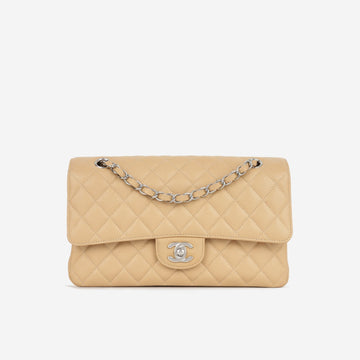 Chanel Chanel - Medium Classic Flap - Beige Caviar SHW - 2014 -