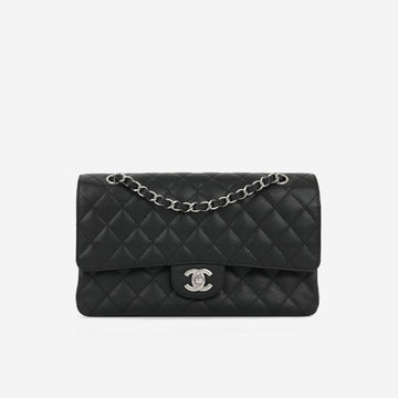 Chanel Medium Classic Flap Black Caviar SHW
