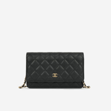 Chanel - Classic Wallet On Chain - Black Caviar GHW - Pristine - 2019