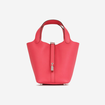 Hermès Picotin 18 - Rose Extreme Clemence Palladium