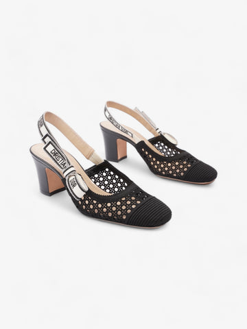 Christian Dior D-Moi Slingback 55mm Black Lace EU 41 UK 8