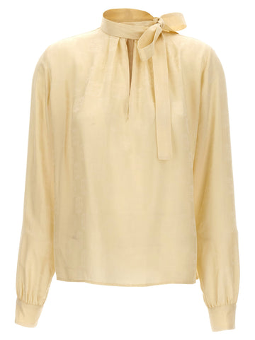 Givenchy Women Logo Lavalliere Shirt