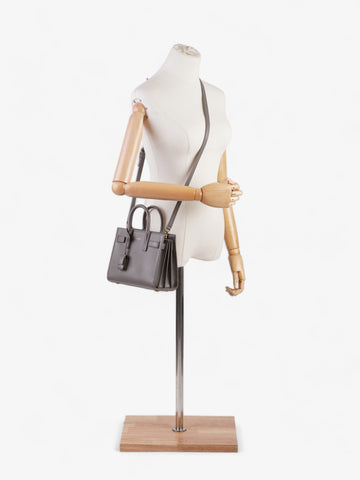 Saint Laurent Nano Sac De Jour Grey Leather