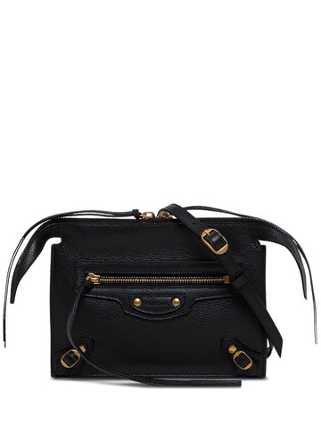 BALENCIAGA CALFSKIN LEATHER NEO CLASSIC SHOULDER BAG
