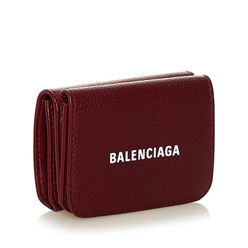 Balenciaga Papier Leather Wallet (SHG-MvgSy8)
