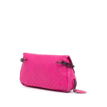 Bottega Veneta Leather Intrecciomirage Butterfly Chain Flap