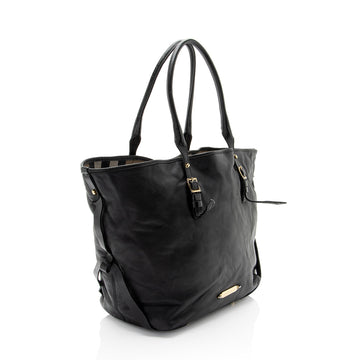 Burberry Lambskin Salisbury Bridle Medium Tote (SHF-aGNSFX)