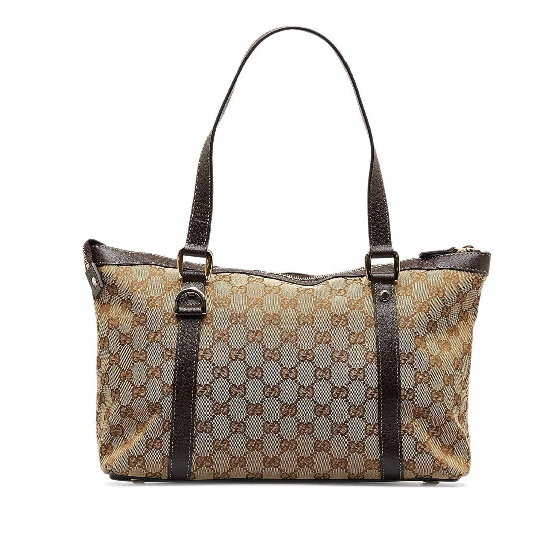 GUCCI EC Canvas Abbey D-Ring Tote Bag