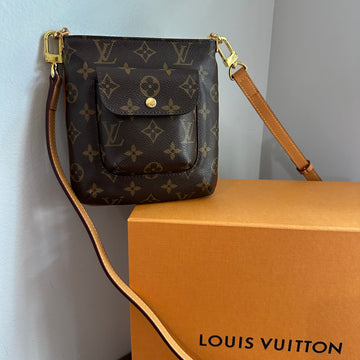 The Junco Crossbody -CS LV Monogram in Vachetta