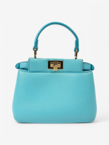 Fendi Peekaboo Light Blue  Nappa Leather