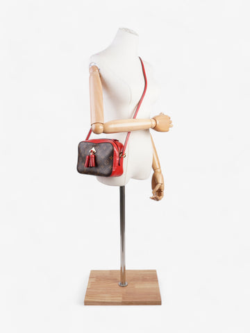 Louis Vuitton Saintonge Monogram / Red Coated Canvas