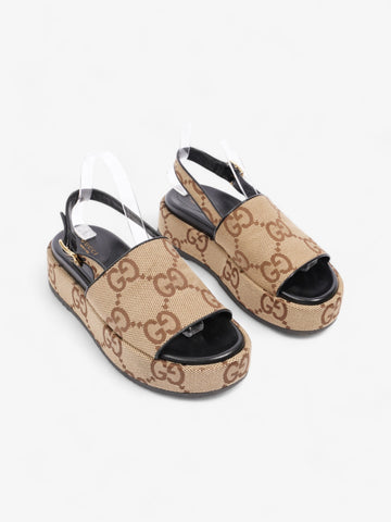 Gucci EC Angelina Platform Sandal EC Supreme / Black Canvas EU 39.5 UK 6.5