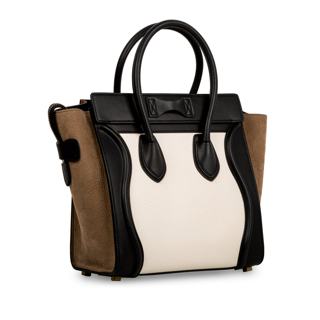 Micro Luggage Tote - Tri-colour