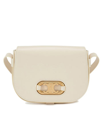 Medium Maillon Triomphe Bag in Cream