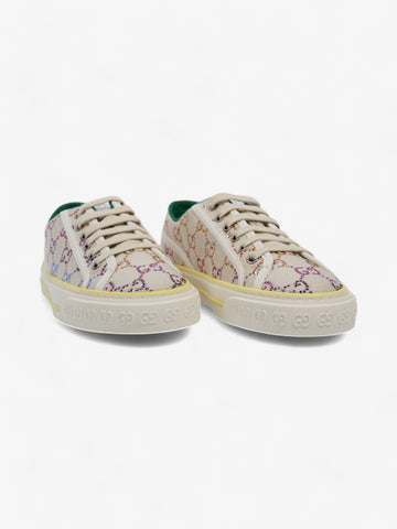 Gucci Crystal EC Tennis 1977 White / Multicoloured Canvas EU 38.5 UK 5.5