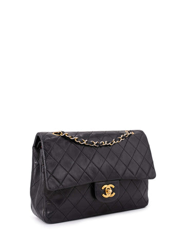 Chanel Quilted Medium Double Flap Bag Black