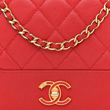 CHANEL SHEEPSKIN QUILTED MADEMOISELLE WALLET ON A CHAIN