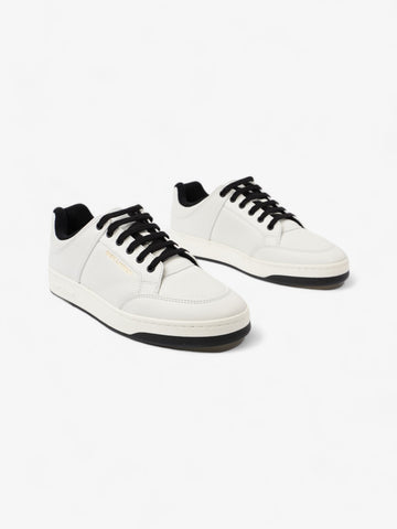 Saint Laurent SL 61/ Perforated Sneakers White / Black Leather EU 43 UK 9