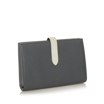 Celine Large Strap Wallet in Bicolour Grained Calfskin (SHG-35193)