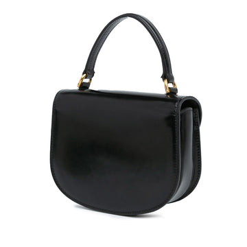 Celine Mini Shiny Calfskin Besace Clea Satchel (SHG-au1NfF)