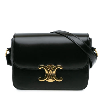 Celine Teen Shiny Calfskin Triomphe Crossbody