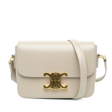 Celine Teen Shiny Calfskin Triomphe Crossbody