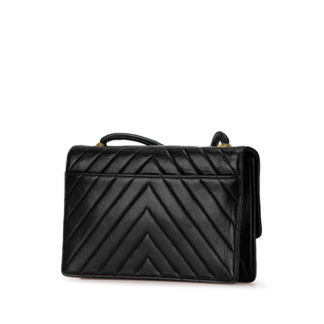 Chanel CC Chevron Lambskin Crossbody (SHG-N7XQs1)