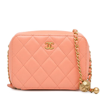 Chanel CC Quilted Lambskin Pearl Crush Camera Bag (SHG-DwY2S3)
