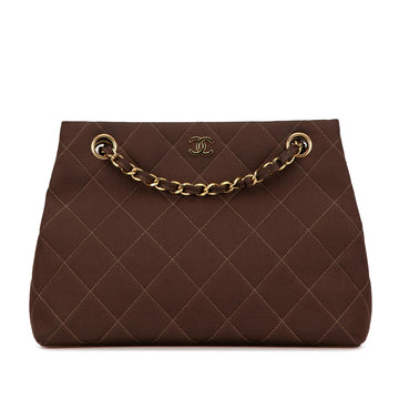 Chanel CC Quilted Nylon Shoulder Handbag (SHG-lWdX0e)