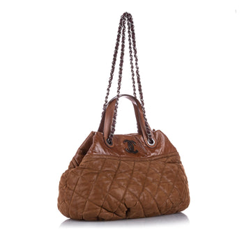Chanel Classic In the Mix Lambskin Leather Satchel (SHG-22768)