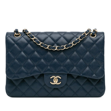 Chanel Jumbo Classic Caviar Double Flap (SHG-Ar5FRd)