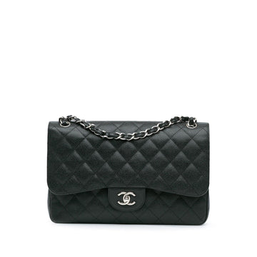 Chanel Jumbo Classic Caviar Double Flap (SHG-5svgjl)