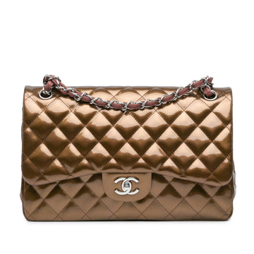 Chanel Jumbo Classic Metallic Patent Double Flap (SHG-UYTJJY)