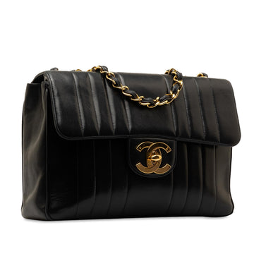 Chanel Jumbo Vertical Quilt Lambskin Single Flap (SHG-NNbZF8)