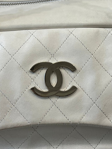 CHANEL LAMBSKIN LARGE BOWLER BAG