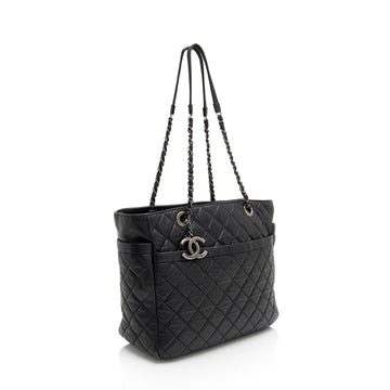 Chanel Lambskin Pocket Shopper Tote (SHF-S3BN0B)