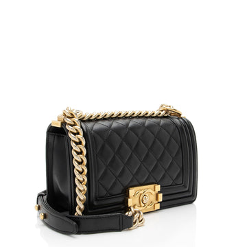 Chanel Lambskin Small Boy Bag (SHF-N3oKbG)