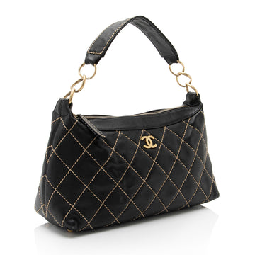Chanel Lambskin Surpique Large Shoulder Bag (SHF-T8EzC0)